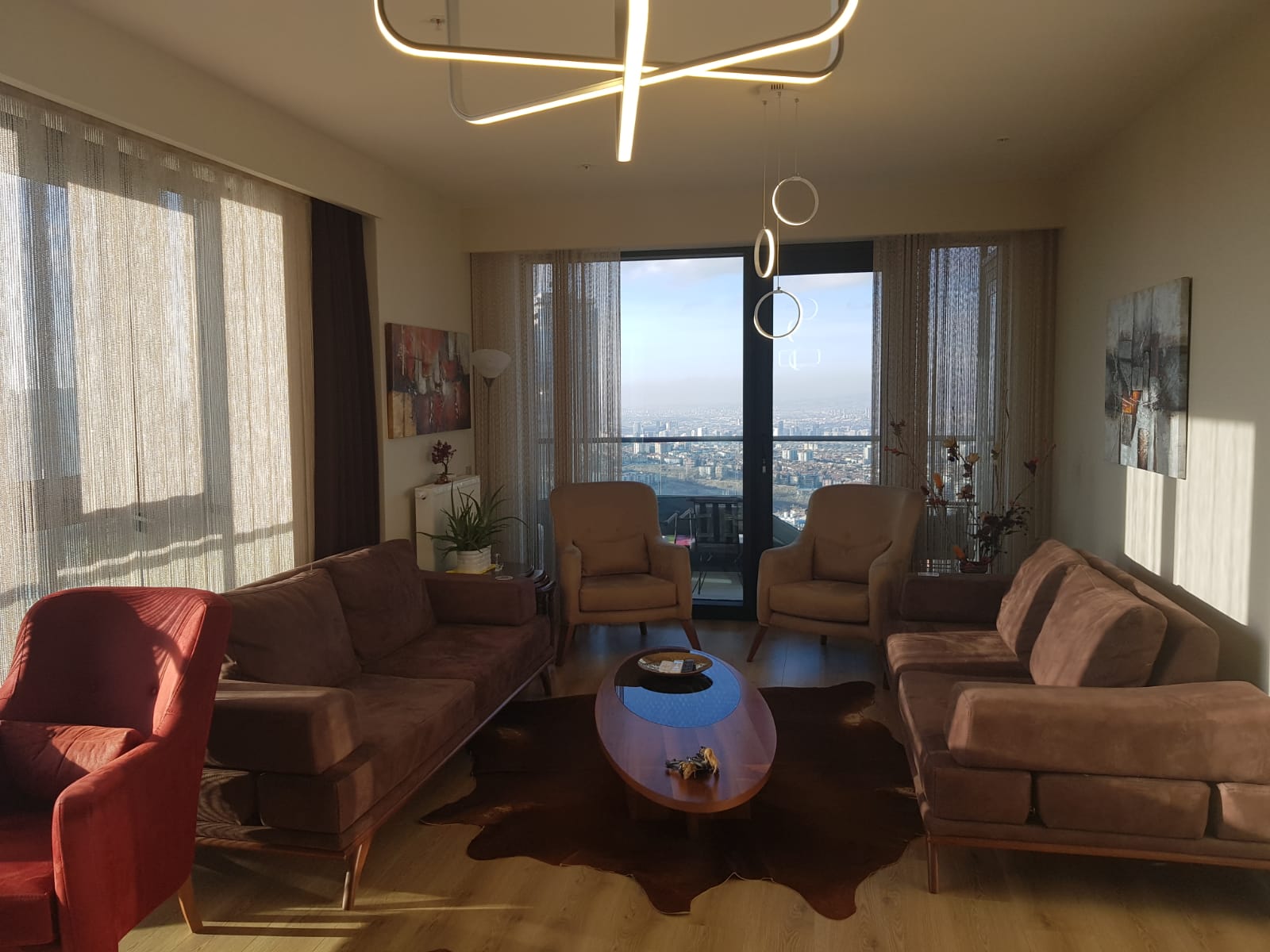 FURNISHED 2+1 HIGH RISE RESIDENCE,SECURED COMPOUND, IN YILDIZ REGION